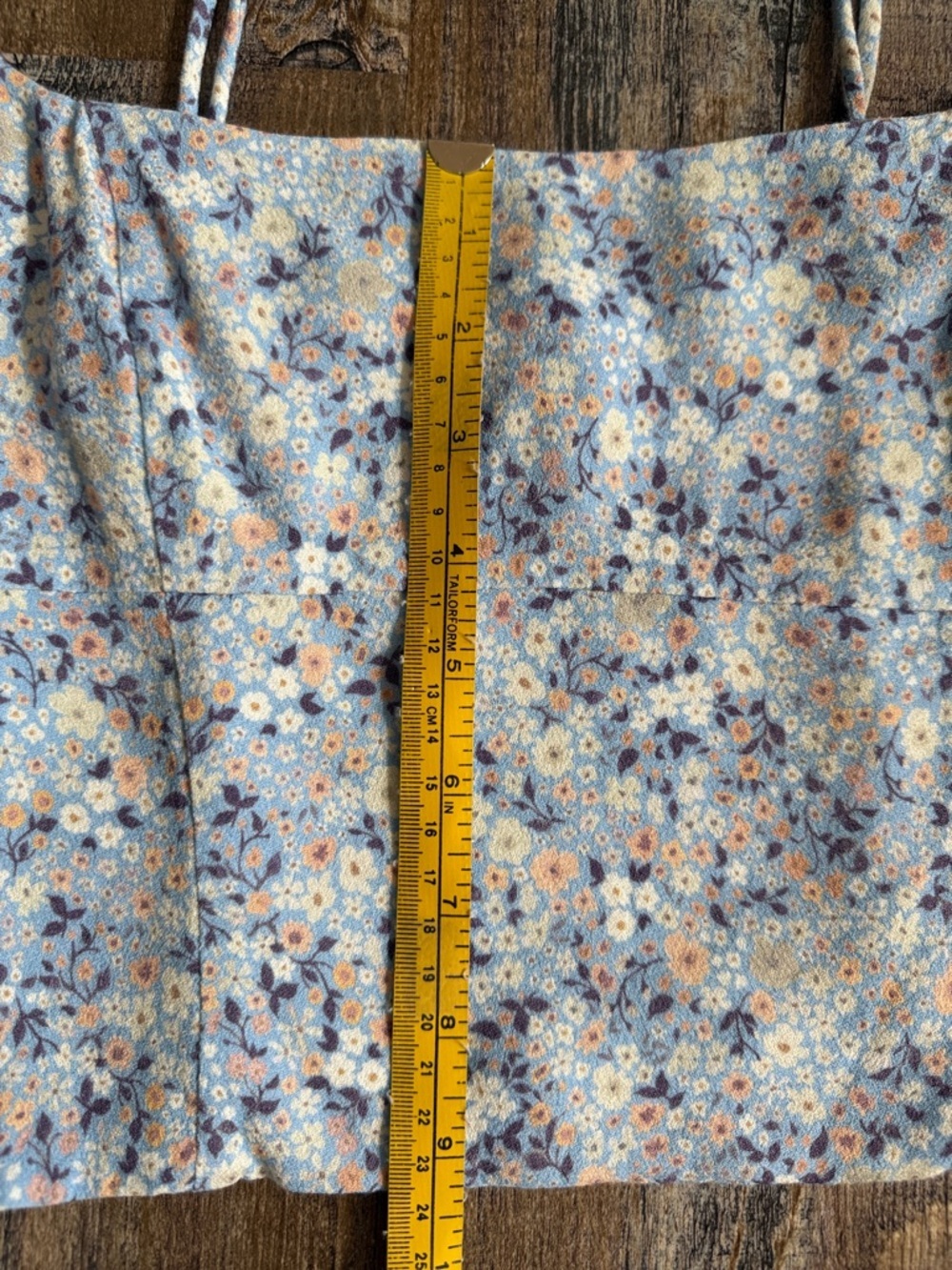 Wilfred | Basel Bustier Blue Floral Crop Top - Picture 5 of 9
